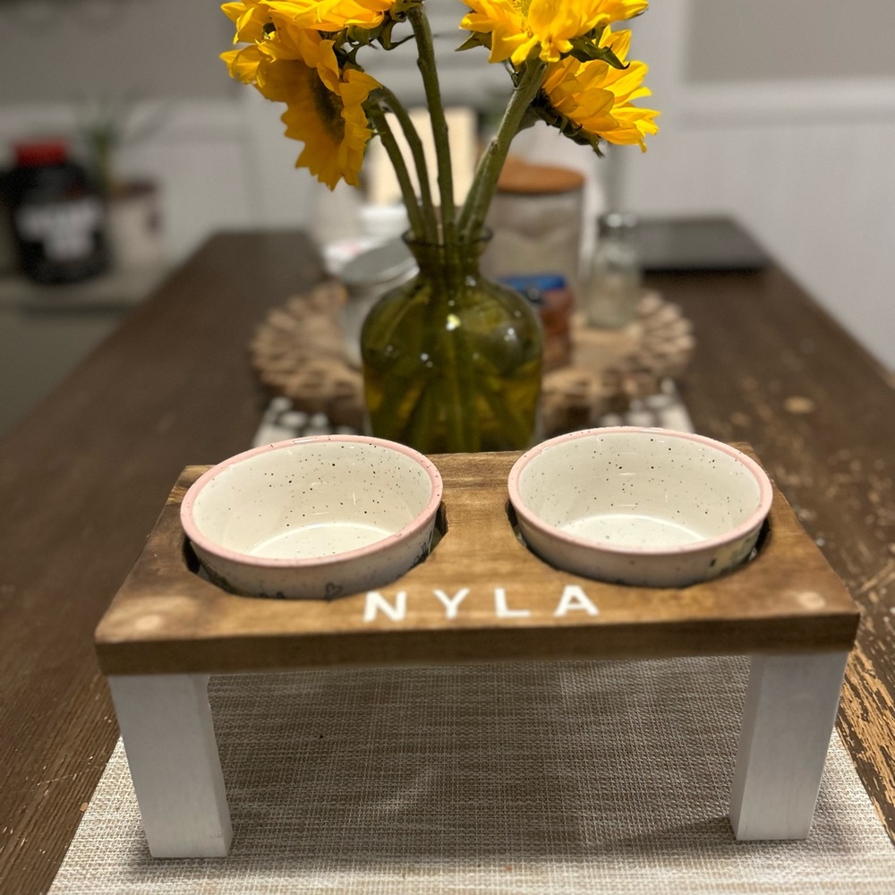 Dog food elevator | pet food stand | handmade | customized